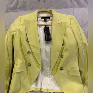 Banana Republic Machine Washable Tailored Performance Linen Blazer